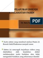 Sistem Pelaporan Insiden Keselamatan Pasien