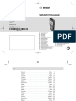 Bosch GSM 120 Pro User Manual