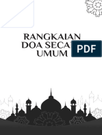 Rangkaian Doa Secara Umum