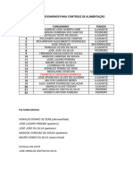 Lista Funcionarios Trabalhando