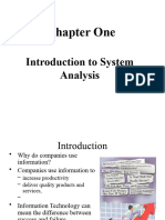 Chapter One: Introduction To System Analysis