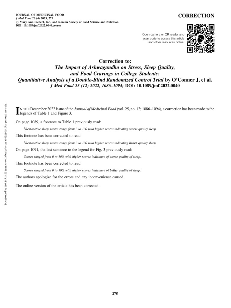 Quantitative Research About Sleep Quality