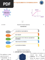 Adsorption-Equilibrium Considerations