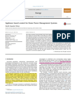 Appliance Based Control For Home Power Management Systems