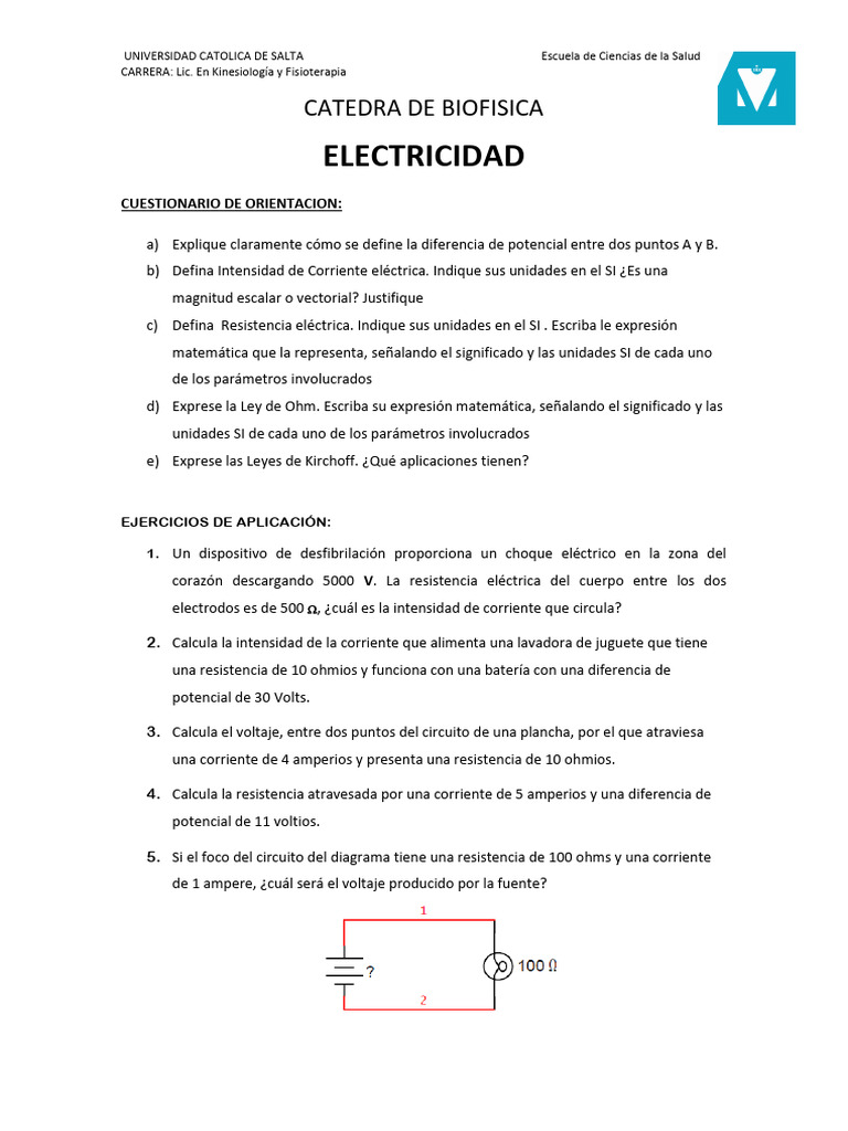 Electricidad | PDF | Resistencia Eléctrica y Conductancia | Corriente ...