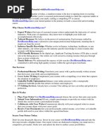 CV Resume Writing