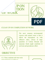 2nd Quarter Lesson 8 Clean Up On Completion of Work
