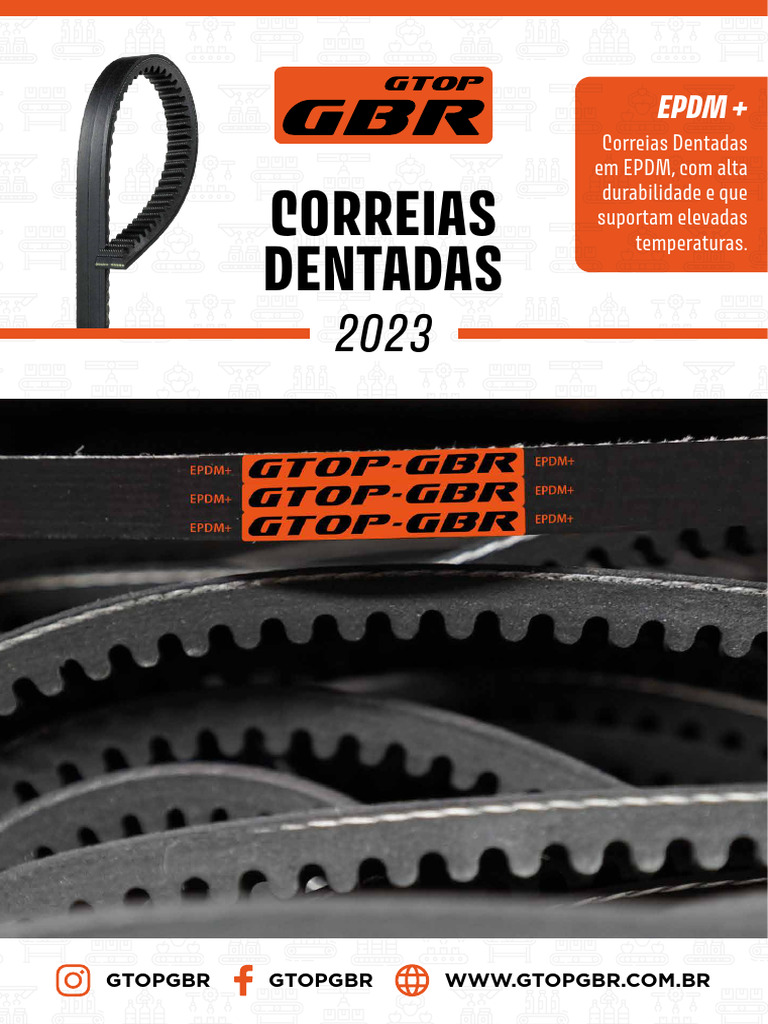 Catálogo de Correias Dentadas GBR | PDF