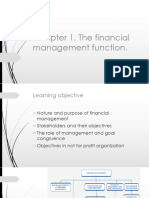 Chapter 1. The Financial Management Function