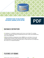 Introduction To Relational Database (RDBMS) - MySQL