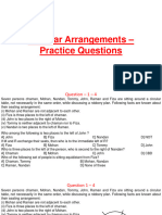 Circular Arrangement - Practice Sheet