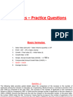 Tabular Form DI - Practice Questions (Offline)