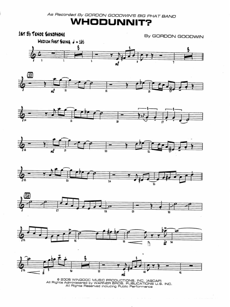 Whodunnit - Tenor1 | PDF