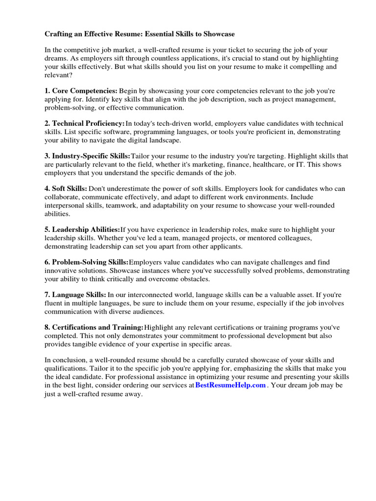 what-skills-should-i-list-on-my-resume-pdf