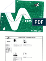 Honda CB750 Four CB 750 F1 Illustrated Parts List Diagram Manual