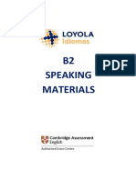B2 Speaking Materials