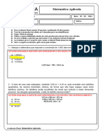 Avaliacao Final - Matematica Aplicada (1) FAB