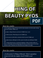 A Thing of Beauty Pyqs