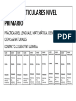 Clases Particulares Cartel