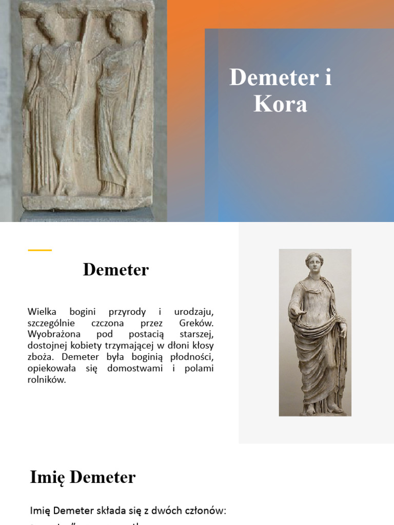 Demeter I Kora Klasa 5 Demeter I Kora | PDF
