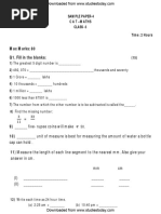 CBSE Class 5 Maths Revision Test Worksheets (4) 2