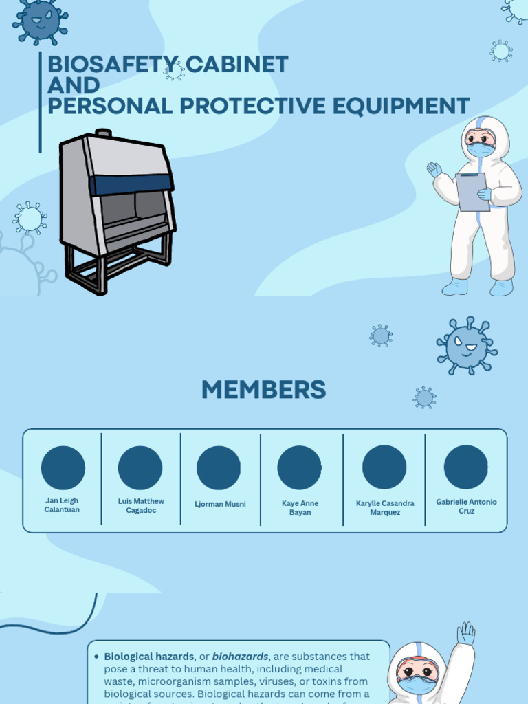 Biosafety Cabinet AND Personal Protective Equipment | PDF | Safety ...