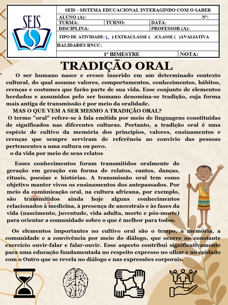 A Importância da Tradição Oral Africana | PDF | Tradições | Tradição oral
