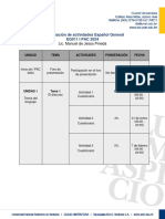 Programación de Actividades EG011 I PAC 2024