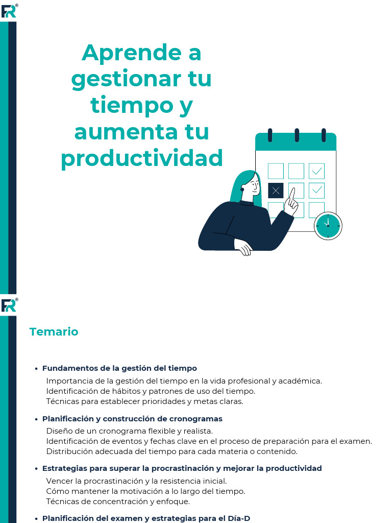 Aprende A Gestionar Tu Tiempo y Aumenta Tu Productividad | PDF ...