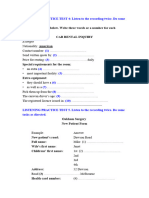 LISTENING PRACTICE TEST 2 (Ex4 - Ex6)