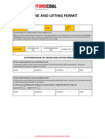 Crane and Lifting Permit