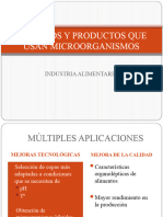 Procesos y Productos Que Usan Microorganismos