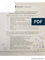 Acuerdo entre el Gobierno y los Empresarios Privados de Bolivia