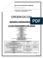 Ordem Do Dia Sessão Ordinária de 12-12