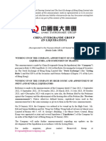 China Evergrande WINDING UP OF THE COMPANY APPOINTMENT OF JOINT AND SEVERAL