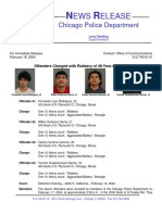 Charges Against Suspects