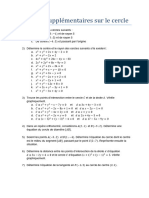 Exercices Supplémentaires Sur Le Cercle