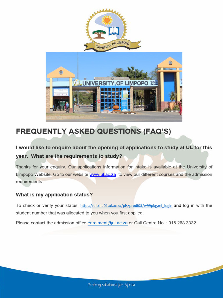 UL Application FAQs and Guidelines | PDF | University And College ...