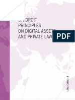 Principles On Digital Assets and Private Law