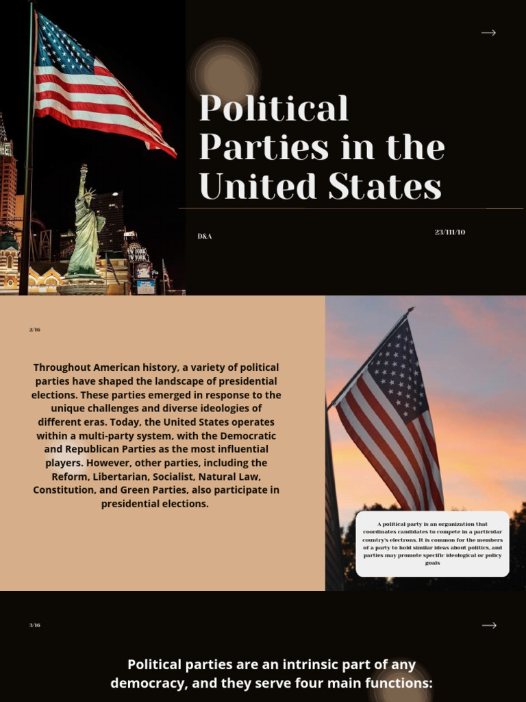 Overview of U.S. Political Parties | PDF | Political Parties | American ...