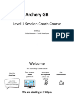 Archery - Starting Your Coaching Journey (Session-1)