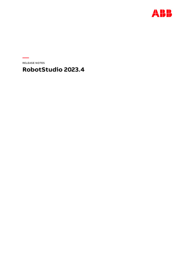 RobotStudio 2023 4 Release Notes PDF Microsoft Windows Windows 10