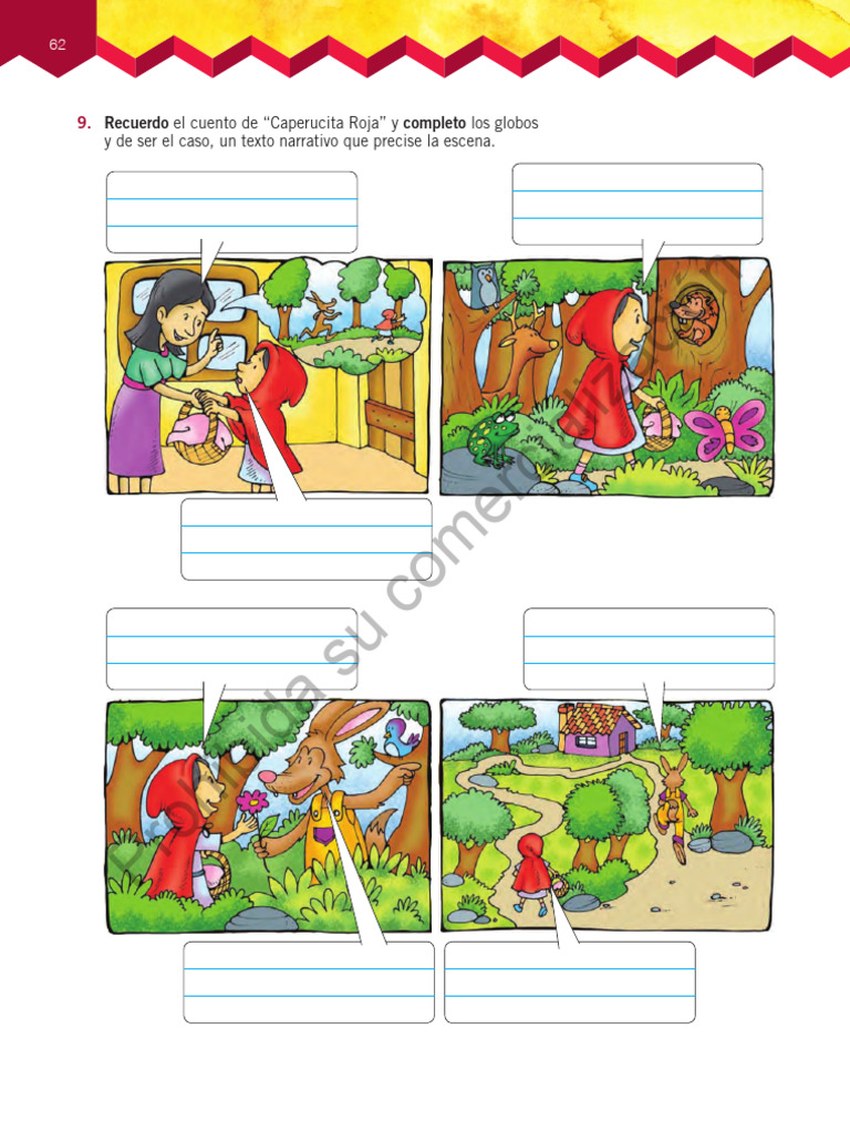 Escenas de Caperucita Roja para Imprimir | PDF