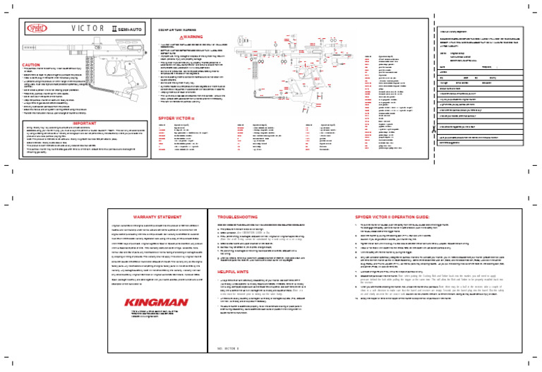 Spyder Victor II Manual and Warranty | PDF | Projectile Weapons ...
