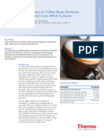 Fast Analysis of Coffee Bean Extracts HPLC Column