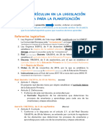 El Currículum en La Legislación Básica para La Planificación (Planificación Educativa)