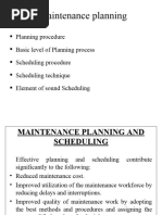 Part - Three Maintenance Planning