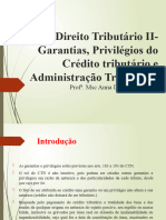 Privilégios e Garantias Tributárias e Administração Tributária