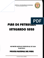 Plan de Patrullaje Integrado 2020