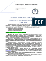 Raport de Evaluare Interna SCEAC FFBC 2022-2023